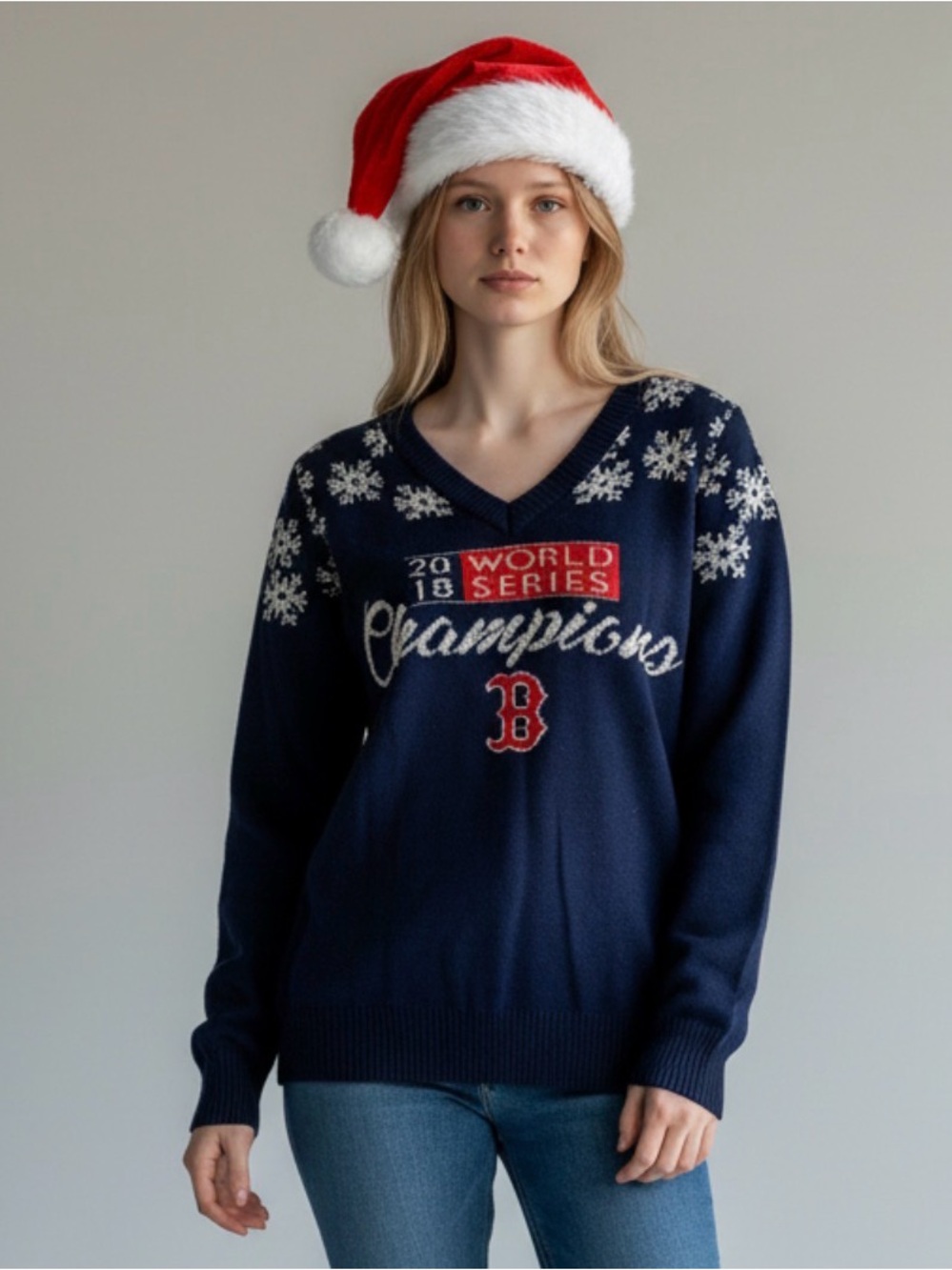 🫶🏻 Boston Red Sox World Series Champions Christmas Sweater